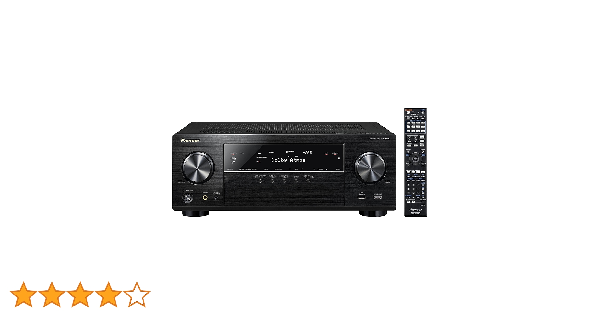 Pioneer AVアンプ VSX-1130 Pioneer VSX VSX-1130-K 7.2 Channel 550 Watt Receiver for